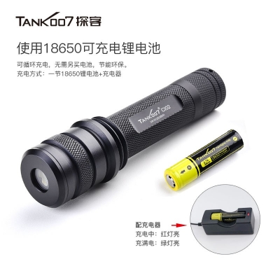 TANK007探客CI02 V2多波段勻光手電筒刑偵、檢查、找尋、勘察專用手電